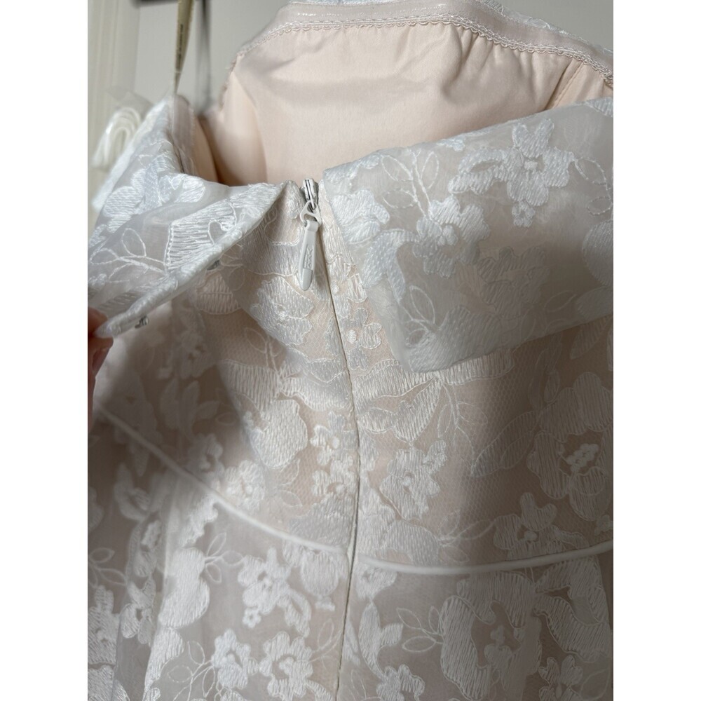 Jenny Yoo NWT Leigh Lace Strapless White Wedding Dress Size 10 BHLDN - Picture 11 of 16